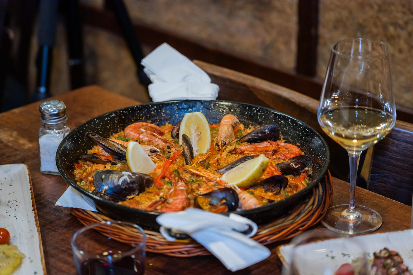 Menu Paella chez Bodega Joan
