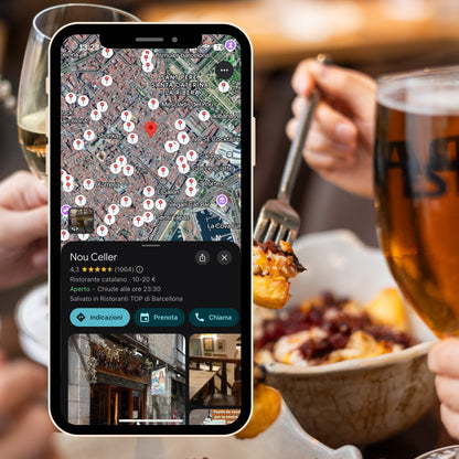 Carte des meilleurs restaurants de Barcelone