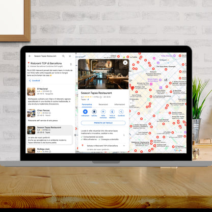 Carte des meilleurs restaurants de Barcelone